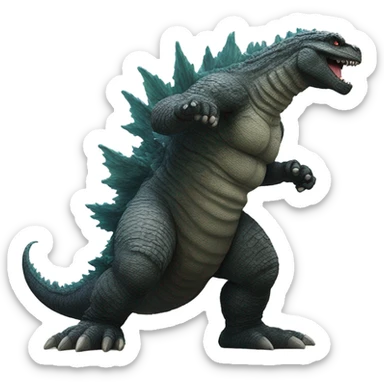 Godzilla dancing  sticker