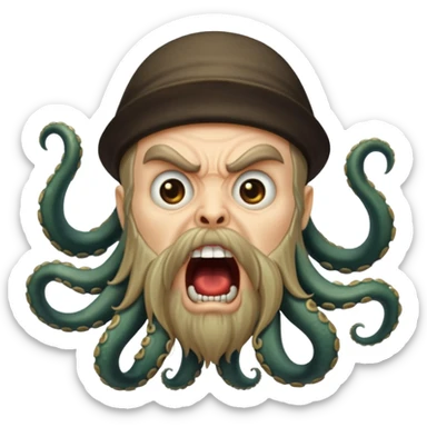 davy jones screaming sticker