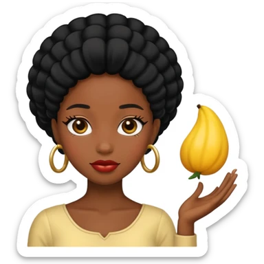 fancy black girl  sticker