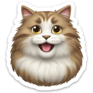 Fat cat  sticker