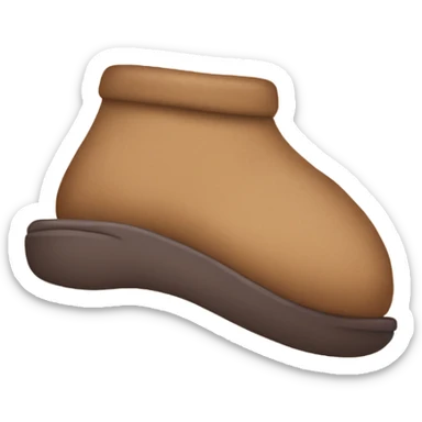 a hand holding a slipper sticker