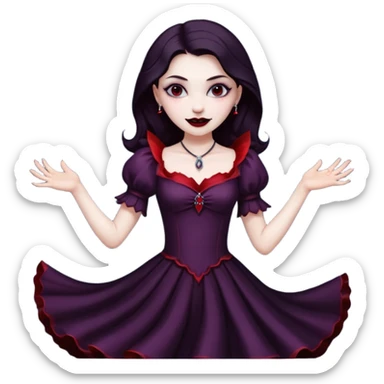 Vampire Girl dancing  sticker