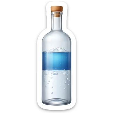vodka bottle without ice sticker
