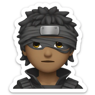 Cool ninja anime sticker