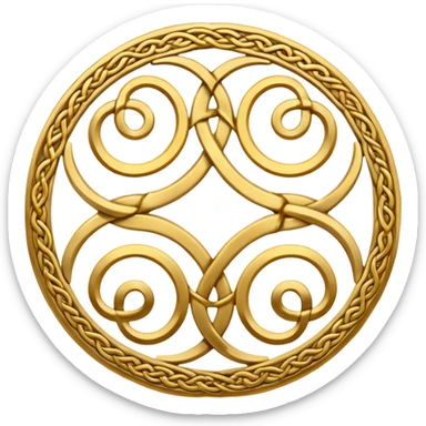 4 Celtic circles sticker
