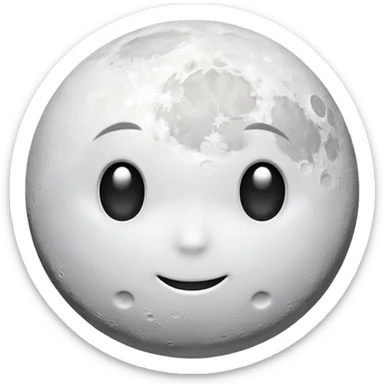 phases of the moon: first moon sticker