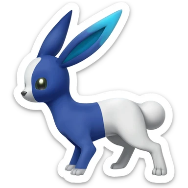 Shiny Furret-Absol-Noibat-Hybrid (Full body) sticker