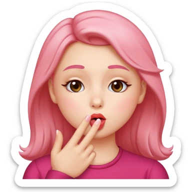 blowing kiss sticker