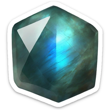 Single labradorite stone  sticker