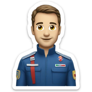 Homme Pilote patrouille de france sticker