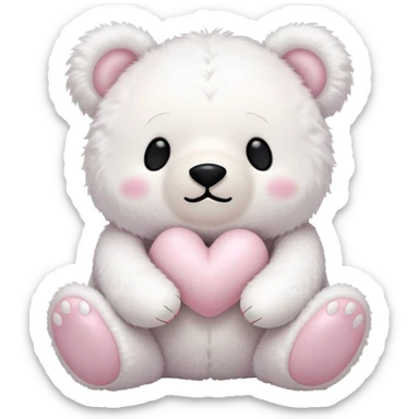a-fluffy-toy-teddy-with-a-light-pink-colored-shell-and-ears-and-a-big-white-face-and-round-white-bear-feet,-with-a-cute-black-closed-eyes-and-mouth sticker