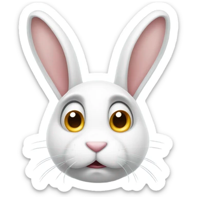 White Rabbit feels lost and alone  sticker