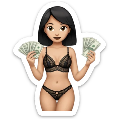 Erotic Sex money full height  sticker
