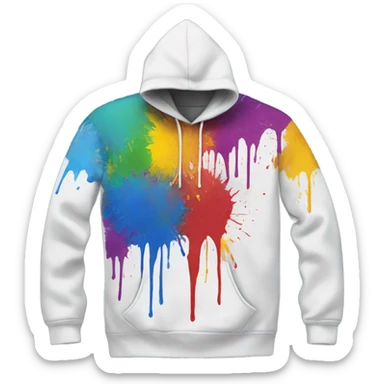 Paint hoodie sticker