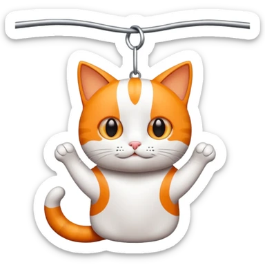 Mock the hang in there kitten  sticker