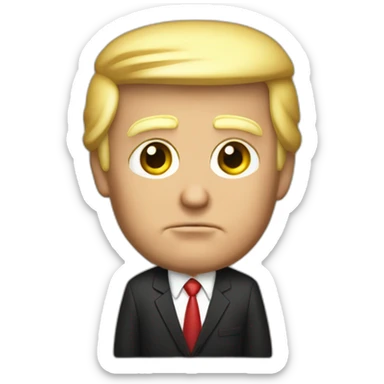 Trump on the justice us court sticker