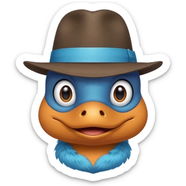 Perry the platypus sticker