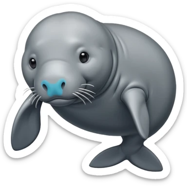 Manatee sticker
