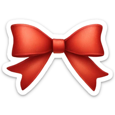Red Christmas bow sticker