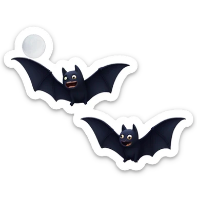 Bats in the night  sticker