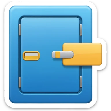 electronic card open a door sticker