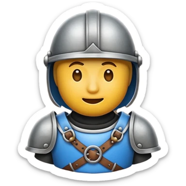Hazme un conjunto de emojis de un caballero medieval con actitud muy masculina en diversos estados de animos de los caballeros teutonicos sticker