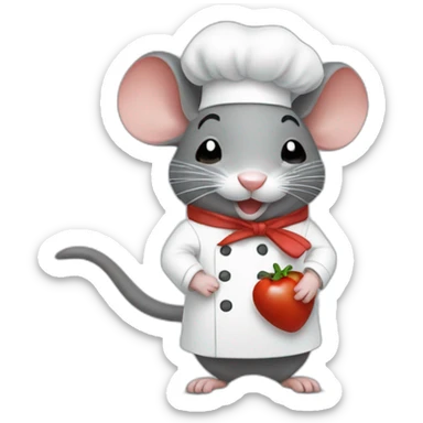 Hugly Rat chef kiss sticker