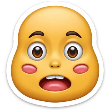 Drooling idiot sticker