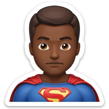 Generate super hero abstract emoji, father in superhero family sticker