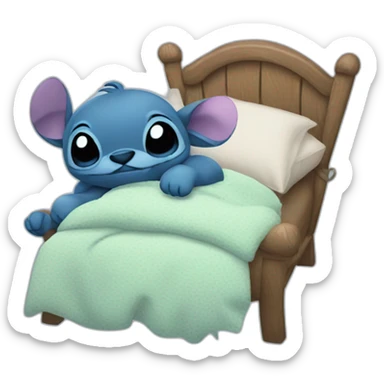 stich sleepy sticker