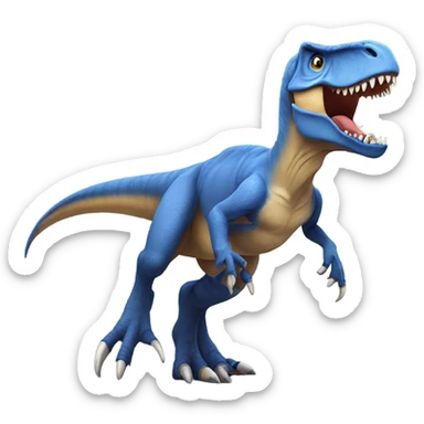 T. rex with wings on its back sticker