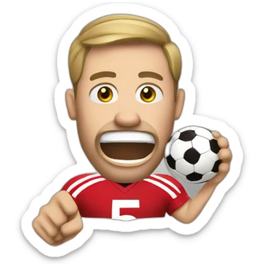 Football United fan being ripped off sticker