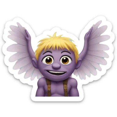 Trolls with wings sticker