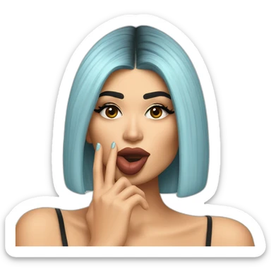 Kylie Jenner blowing a kiss sticker