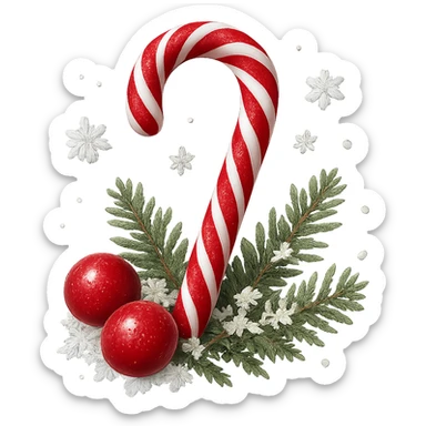 winter candy, remove background sticker