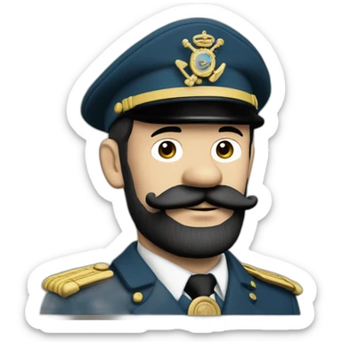 Captain haddock from tintin sticker