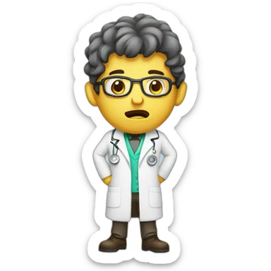 mad scientific sticker