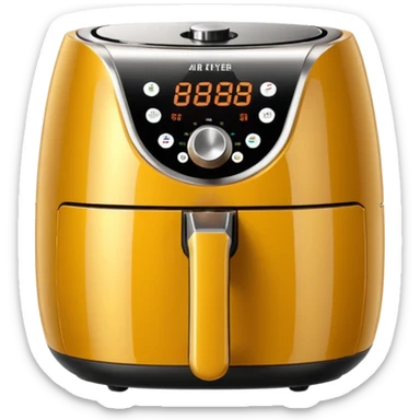 Air fryer Laughing historically sticker
