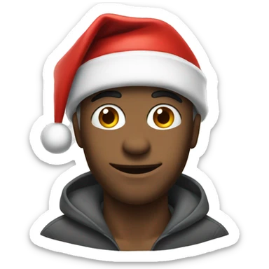 York is in Santa hat sticker