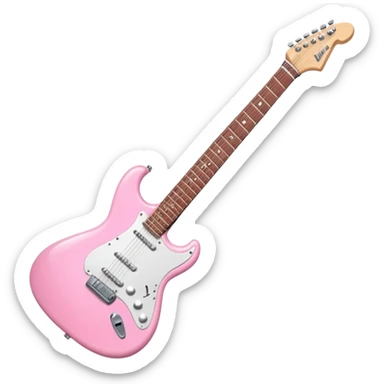 Baby Pink electric Guitar sticker