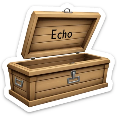 nail in coffin with "ECHO" written on the coffin sticker