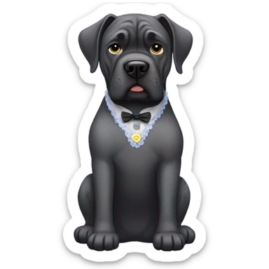Cane corso with a dress  sticker