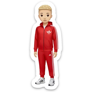 adidas red tracksuit sticker