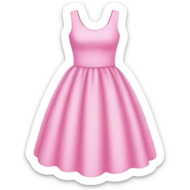 Pink dress sticker