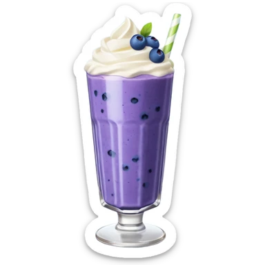 blueberry smoothie show sticker
