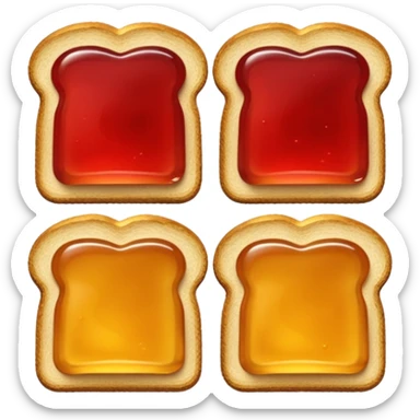 toast with jelly sticker
