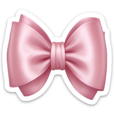 cute light pink bow sticker