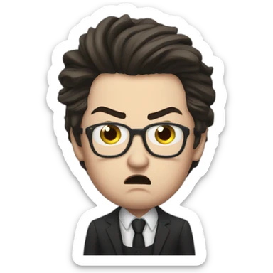 Pierre Poilievre angry  sticker