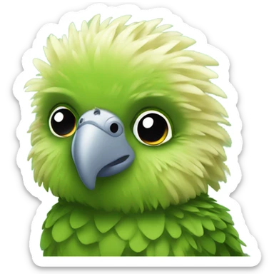 Cute kakapo sticker