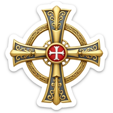  the knights templar cross sec xi sticker